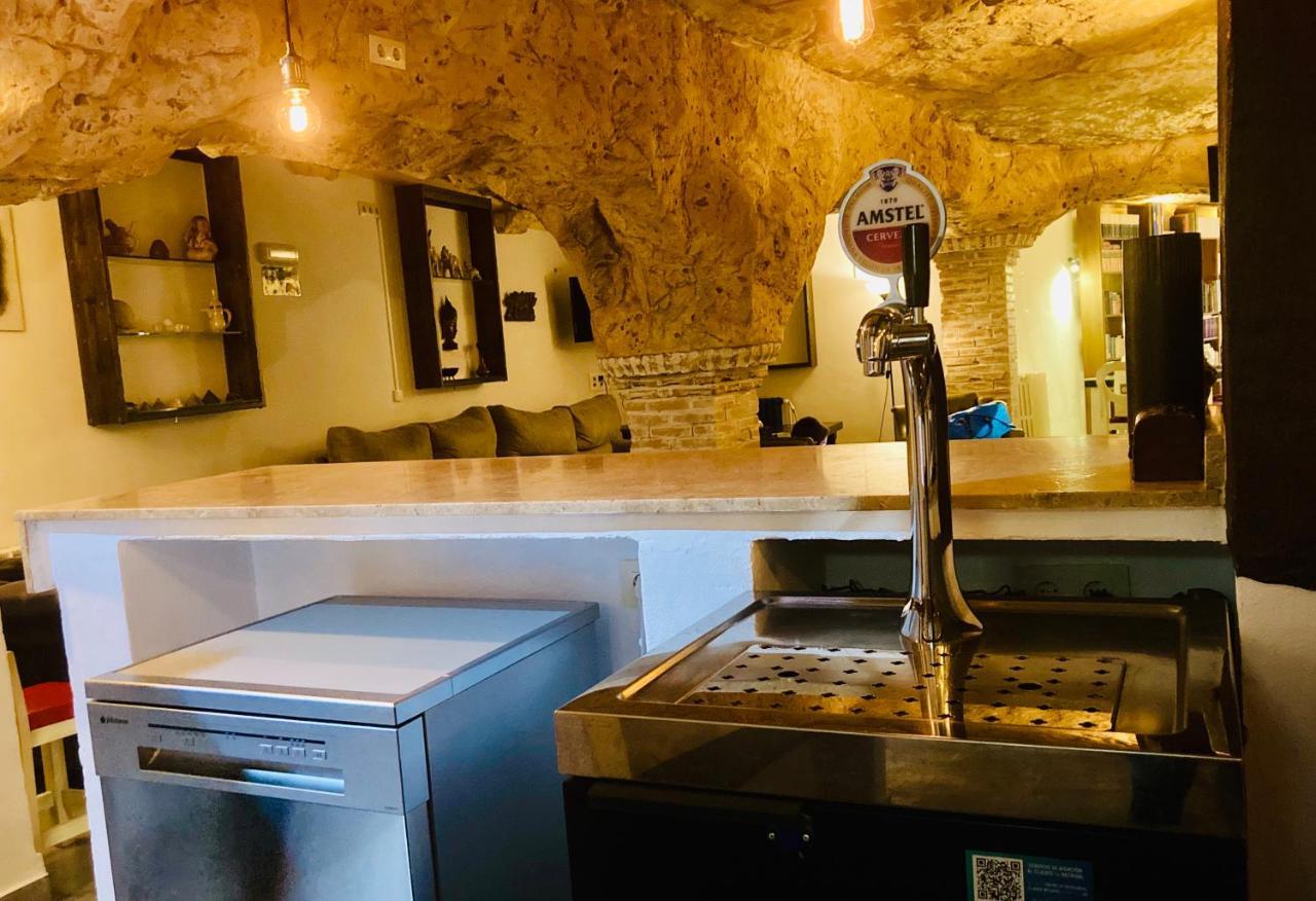 Casa Rural Cueva El Nido Casas de Fernando Alonso Esterno foto