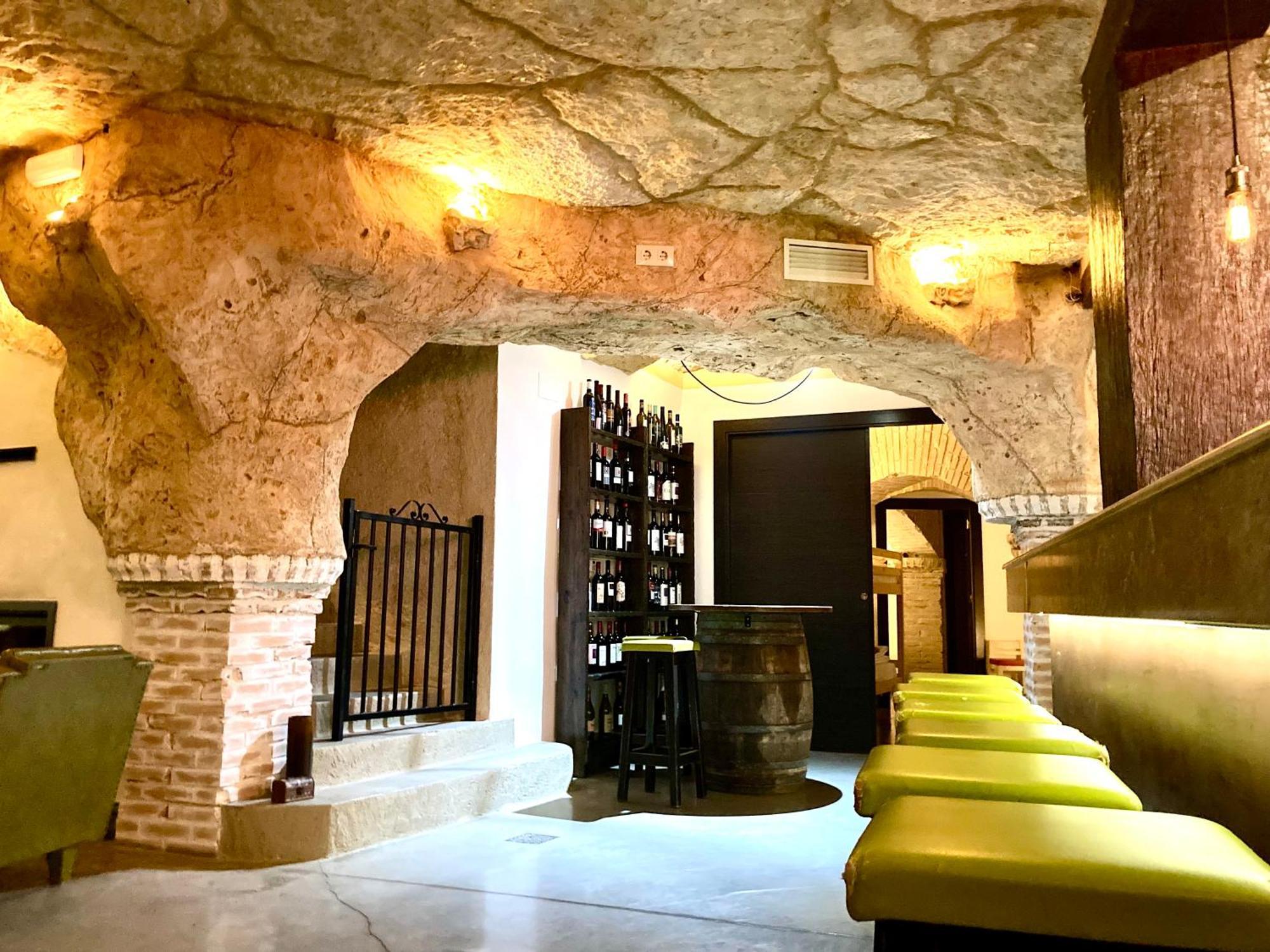 Casa Rural Cueva El Nido Casas de Fernando Alonso Esterno foto