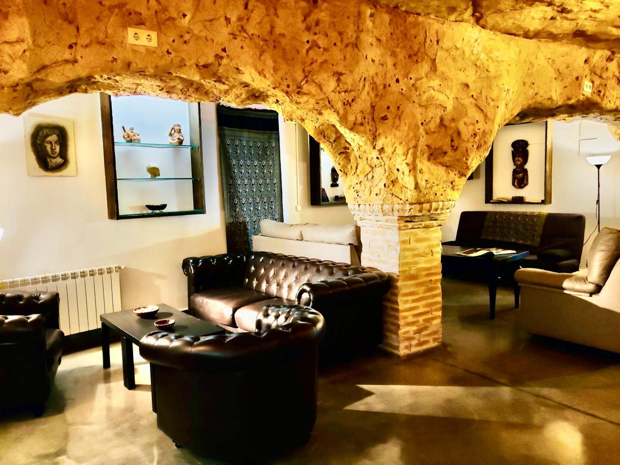 Casa Rural Cueva El Nido Casas de Fernando Alonso Esterno foto